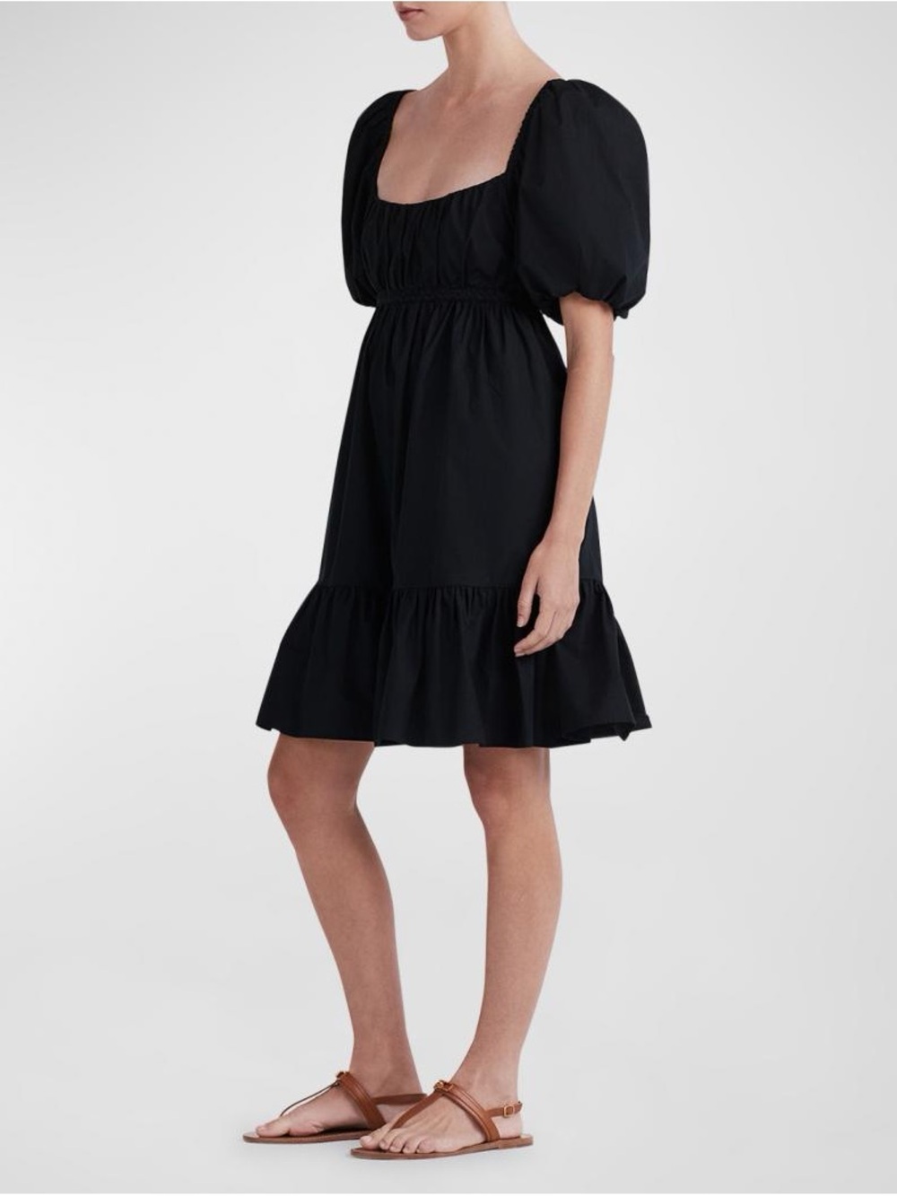 10 Crosby Derek Lam Ada Balloon Sleeve Cotton Dress